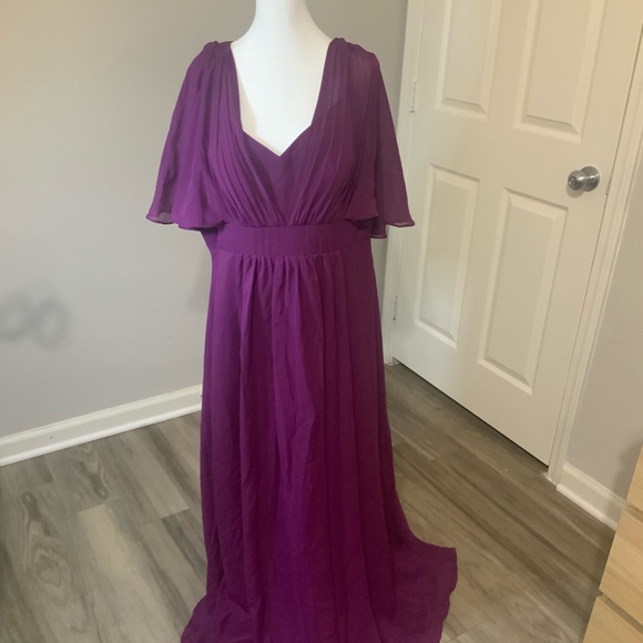 Chic Plum Maxi Dress - Picture 1 of 2
